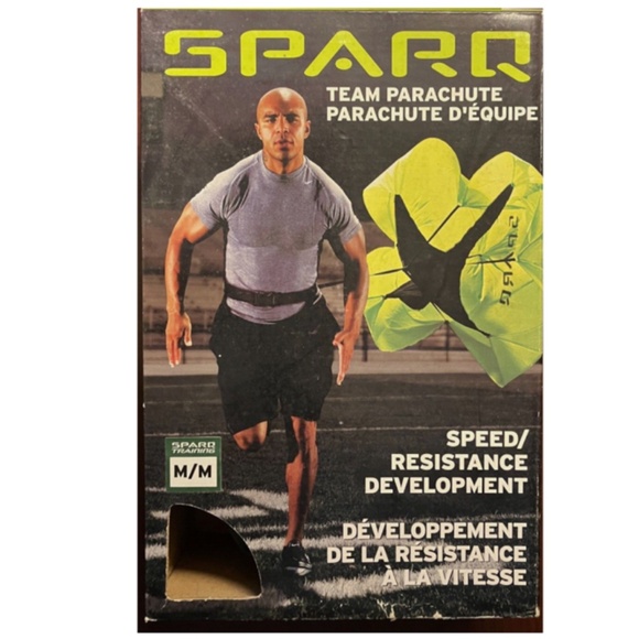 Nike SPARQ Black/Yellow Speed & Resistance Training Parachute - Picture 1 of 6
